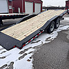 Black 2026 Canada Trailers 102 x 22ft Full Deck Power Tilt