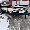 Black 2026 Canada Trailers 102 x 22ft Full Deck Power Tilt