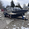 Black 2026 Canada Trailers 7 x 14 Utility Trailer