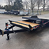Black 2026 Canada Trailers 7 x 21ft Gravity Tilt