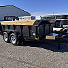 Black 2026 Canada Trailers 6 x 12 Dump Trailer