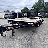 Black 2022 Miska Trailers 102 x 20ft Tri-Axle Deckover