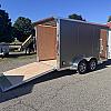 Silver 2026 Bearco 7 x 16 x 7ft Tall Aluminum Cargo Trailer