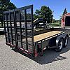 Black 2027 Canada Trailers 80" x 18ft Open Landscape