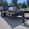 Black 2027 Canada Trailers 80" x 18ft Open Landscape