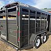 Gray 2027 CornPro 6 x 16 x 6'6" Tall Bumper Pull 2 - 3500lb Axles at Belore Trailer Sales