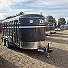 Gray 2027 CornPro 6 x 16 x 6ft 6" Tall Bumper Pull 2 - 3500lb Axles at Belore Trailer Sales