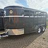 Gray 2027 CornPro 6 x 16 x 6ft 6" Tall Bumper Pull 2 - 3500lb Axles at Belore Trailer Sales