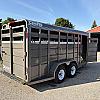 Pewter 2027 CornPro 6 x 18 x 6ft 6" Tall Bumper Pull 2 - 3500lb Axles at Belore Trailer Sales