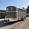 Pewter 2027 CornPro 6 x 18 x 6ft 6" Tall Bumper Pull 2 - 3500lb Axles at Belore Trailer Sales