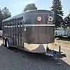 Pewter 2027 CornPro 6 x 18 x 6ft 6" Tall Bumper Pull 2 - 3500lb Axles at Belore Trailer Sales