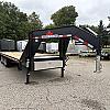 Black 2027 Canada Trailers 102 x 25ft Triple Axle Deckover Gooseneck 2 - 7,000lb Axles at Belore Trailer Sales