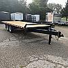 Black 2027 Canada Trailers 102" x 20ft Deckover Flatbed 2 - 7,000lb Axles at Belore Trailer Sales