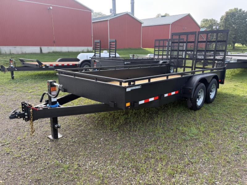 Black 2027 Canada Trailers 82" x 16ft Landscape Trailer 2 - 5,000lb Axles at Belore Trailer Sales