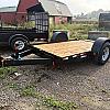 Black 2027 Canada Trailers 6 x 12 Manual Tilt Single 7,000lb Axle at Belore Trailer Sales