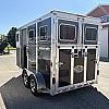 Black 2020 Fletcher 2 Horse Straight Load w/ Dress Rear Ramp at Belore Trailer Sales