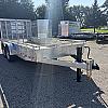Galvanized 2027 Canada Trailers 80" x 16ft Steel Side Landscape 2 - 5200lb Axles at Belore Trailer Sales