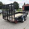 Black 2027 Canada Trailers 80" x 14ft Landscape Trailer 2 - 5200lb Axles at Belore Trailer Sales