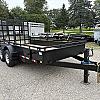 Black 2027 Canada Trailers 80" x 14ft Landscape Trailer 2 - 5200lb Axles at Belore Trailer Sales
