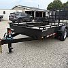 Black 2027 Canada Trailers 80" x 14ft Landscape Trailer 2 - 5200lb Axles at Belore Trailer Sales